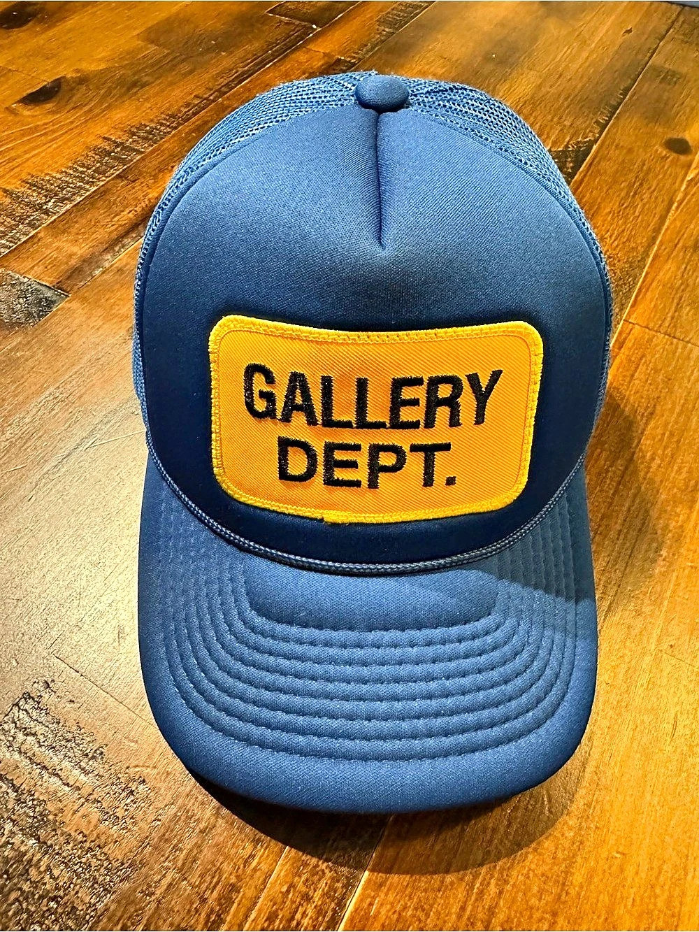 Gallery Dept. Logo Trucker Hat Blue Yellow